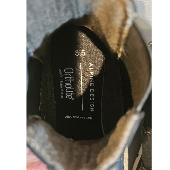 Alpine Design Ortholite, Black , Stitch Trim Leather Chelsea Boot, Womans Sz 8.5 - Picture 9 of 9